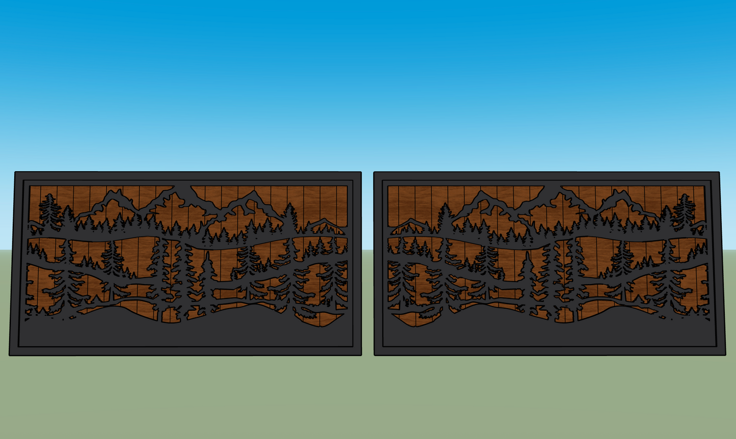 Mountain Scene Gates